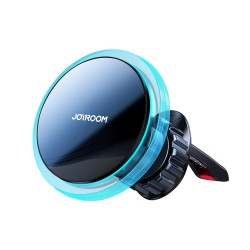 Joyroom car phone holder with 15W Qi inductive charger (MagSafe compatible) for air vent, silver (JR-ZS291)