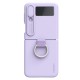Nillkin CamShield Silky Silicone Case Case For Samsung Galaxy Z Flip 4 Silicon Cover With Camera Protector Purple