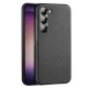 Dux Ducis Grit case for Samsung Galaxy S23+ elegant case made of artificial leather black Dux Ducis Grit case for Samsung Galaxy S23+ elegant case made of artificial leather black