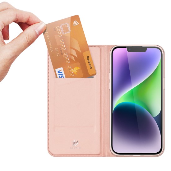 Dux Ducis Skin Pro Wallet Case for iPhone 15 Plus - Pink Dux Ducis Skin Pro Wallet Case for iPhone 15 Plus - Pink