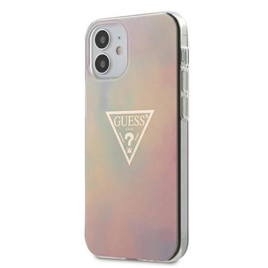 Guess GUHCP12SPCUMCGG01 iPhone 12 mini 5.4" pink/pink hardcase Tie &amp; Dye Collection