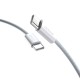 Dudao L6C USB-C - USB-C PD cable 30W 1m - light blue Dudao L6C USB-C - USB-C PD cable 30W 1m - light blue