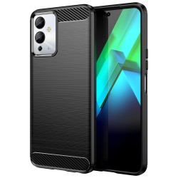 Carbon Case case for Infinix Note 12i flexible silicone carbon cover black Carbon Case case for Infinix Note 12i flexible silicone carbon cover black