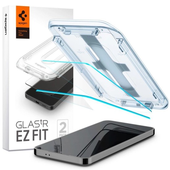 Spigen Glas.tR EZ Fit tempered glass for Samsung Galaxy S24+ - 2 pcs. Spigen Glas.tR EZ Fit tempered glass for Samsung Galaxy S24+ - 2 pcs.