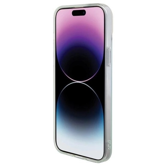 Guess IML Iridescent MagSafe case for iPhone 15 Pro - turquoise Guess IML Iridescent MagSafe case for iPhone 15 Pro - turquoise