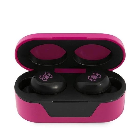 Guess GUTWST31EM TWS Bluetooth headphones + magenta docking station Guess GUTWST31EM TWS Bluetooth headphones + magenta docking station