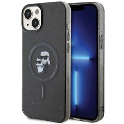 Karl Lagerfeld Karl&amp;amp;Choupette Glitter MagSafe case for iPhone 15 - black