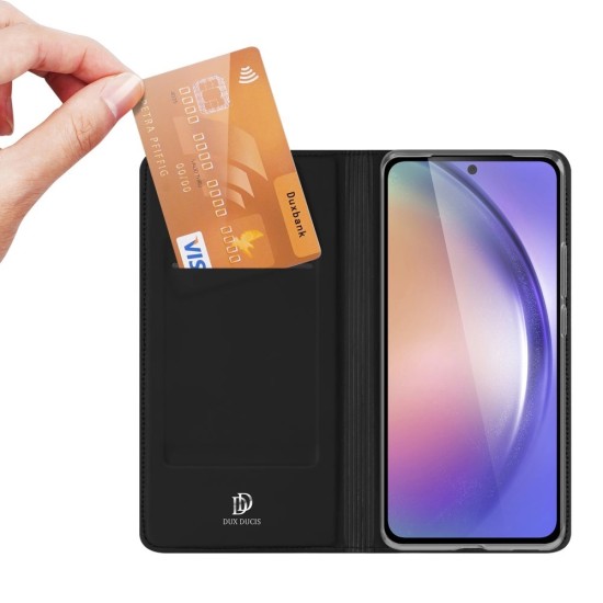 Dux Ducis Skin Pro case with flap and card slot for Samsung Galaxy A55 5G - black Dux Ducis Skin Pro case with flap and card slot for Samsung Galaxy A55 5G - black