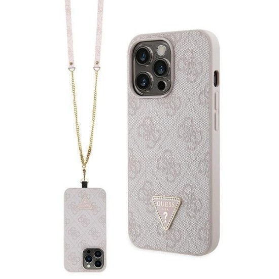 Guess GUHCP13XP4TDSCPP case for iPhone 13 Pro Max 6.7" - pink Crossbody 4G Metal Logo Guess GUHCP13XP4TDSCPP case for iPhone 13 Pro Max 6.7" - pink Crossbody 4G Metal Logo