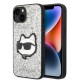 Karl Lagerfeld KLHCP14MG2CPS iPhone 14 Plus 6.7" silver/silver hardcase Glitter Choupette Patch Karl Lagerfeld KLHCP14MG2CPS iPhone 14 Plus 6.7" silver/silver hardcase Glitter Choupette Patch