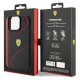 Ferrari Twist Metal Logo Case for iPhone 15 Pro Max - Black