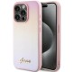 Guess GUHCP15XPSAIRSP iPhone 15 Pro Max 6.7" pink/pink hardcase Saffiano Iridescent Script Guess GUHCP15XPSAIRSP iPhone 15 Pro Max 6.7" pink/pink hardcase Saffiano Iridescent Script