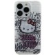 Hello Kitty IML Kitty On Bricks Graffiti case for iPhone 15 - white Hello Kitty IML Kitty On Bricks Graffiti case for iPhone 15 - white