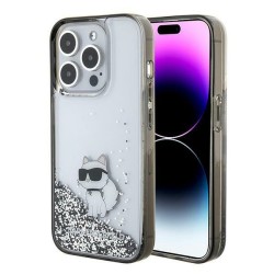Karl Lagerfeld Liquid Glitter Choupette case for iPhone 15 Pro Max - transparent Karl Lagerfeld Liquid Glitter Choupette case for iPhone 15 Pro Max - transparent