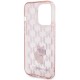 Karl Lagerfeld Monogram Choupette iPhone 15 Pro Case - Pink