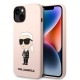 Karl Lagerfeld KLHMP14MSNIKBCP iPhone 14 Plus 6.7" hardcase pink/pink Silicone Ikonik Magsafe Karl Lagerfeld KLHMP14MSNIKBCP iPhone 14 Plus 6.7" hardcase pink/pink Silicone Ikonik Magsafe