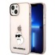 Karl Lagerfeld KLHCP14MHNCHTCP iPhone 14 Plus 6.7" pink/pink hardcase Ikonik Choupette Karl Lagerfeld KLHCP14MHNCHTCP iPhone 14 Plus 6.7" pink/pink hardcase Ikonik Choupette