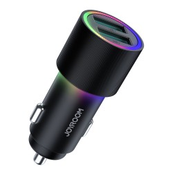 Joyroom car charger 2 x USB with backlight 24W black (JR-CL10) Joyroom car charger 2 x USB with backlight 24W black (JR-CL10)