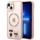 Karl Lagerfeld KLHMP14MHKCP iPhone 14 Plus 6.7 "hardcase pink / pink Karl &amp;amp; Choupette Aluminum Magsafe