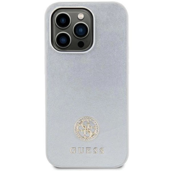 Guess GUHCP15MPS4DGPS iPhone 15 Plus 6.7" silver/silver hardcase Strass Metal Logo Guess GUHCP15MPS4DGPS iPhone 15 Plus 6.7" silver/silver hardcase Strass Metal Logo