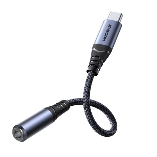 Joyroom SY-C01 USB-C DAC adapter to 3.5 mm mini jack - black Joyroom SY-C01 USB-C DAC adapter to 3.5 mm mini jack - black