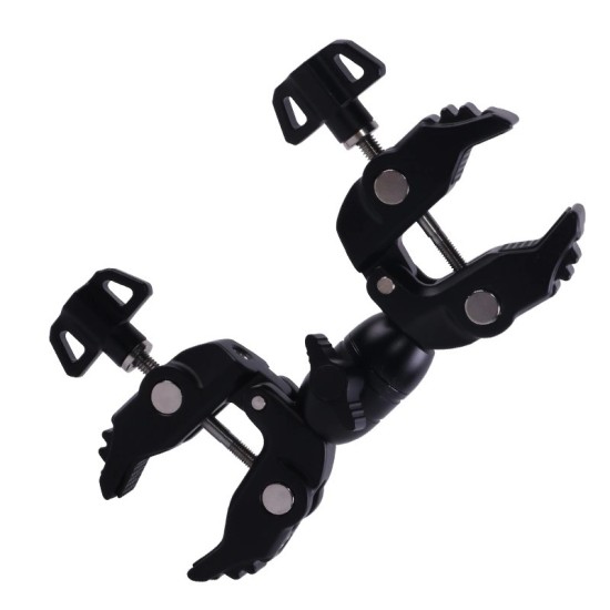 Double-sided clamp holder for the camera - black Double-sided clamp holder for the camera - black
