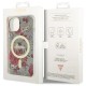 Guess Flower MagSafe case for iPhone 14 - green