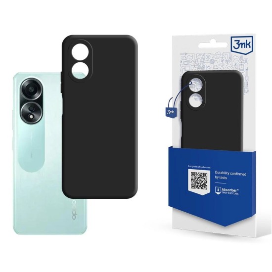 3mk Matt Case for Oppo A58 4G - black 3mk Matt Case for Oppo A58 4G - black