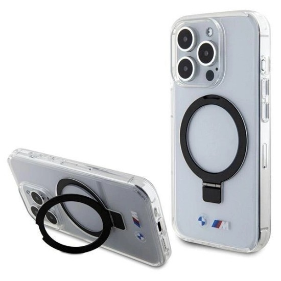 BMW Ring Stand M Collection MagSafe case for iPhone 15 Pro Max - transparent BMW Ring Stand M Collection MagSafe case for iPhone 15 Pro Max - transparent