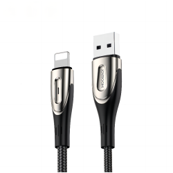 Joyroom Sharp Series S-M411 USB-A / Lightning 3A Cable 1.2m with Charging Indicator - Black Joyroom Sharp Series S-M411 USB-A / Lightning 3A Cable 1.2m with Charging Indicator - Black
