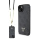 Guess GUHCP15MP4TDSCPK iPhone 15 Plus 6.7" black/black hardcase Crossbody 4G Metal Logo Guess GUHCP15MP4TDSCPK iPhone 15 Plus 6.7" black/black hardcase Crossbody 4G Metal Logo