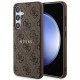 Guess 4G Collection Leather Metal Logo MagSafe Case for Samsung Galaxy S24 - Brown Guess 4G Collection Leather Metal Logo MagSafe Case for Samsung Galaxy S24 - Brown