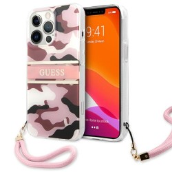 Guess GUHCP13XKCABPI iPhone 13 Pro Max 6.7" pink/pink hardcase Camo Strap Collection Guess GUHCP13XKCABPI iPhone 13 Pro Max 6.7" pink/pink hardcase Camo Strap Collection