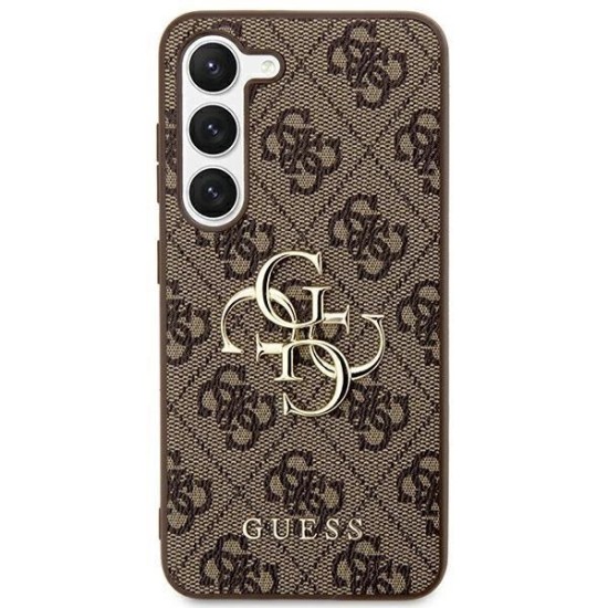 Guess 4G Big Metal Logo case for Samsung Galaxy S24 - brown Guess 4G Big Metal Logo case for Samsung Galaxy S24 - brown