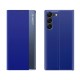 New Sleep View Case for Samsung S24+ with flap - blue New Sleep View Case for Samsung S24+ with flap - blue