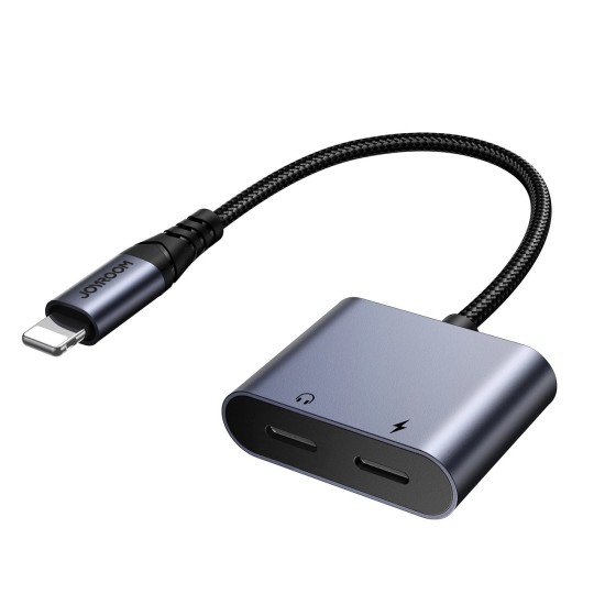 Joyroom SY-L02 Lightning to 2x Lightning DAC adapter 2in1 - black Joyroom SY-L02 Lightning to 2x Lightning DAC adapter 2in1 - black