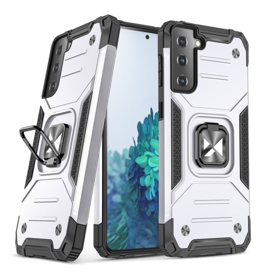 Wozinsky Ring Armor Tough Hybrid Case Cover + Magnetic Mount for Samsung Galaxy S22 + (S22 Plus) Silver Wozinsky Ring Armor Tough Hybrid Case Cover + Magnetic Mount for Samsung Galaxy S22 + (S22 Plus) Silver
