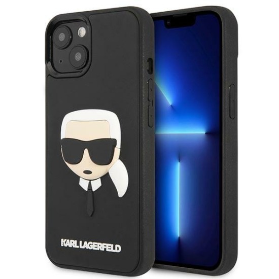 Karl Lagerfeld KLHCP14MKH3DBK iPhone 14 Plus 6.7 "black / black hardcase 3D Rubber Karl's Head Karl Lagerfeld KLHCP14MKH3DBK iPhone 14 Plus 6.7 "black / black hardcase 3D Rubber Karl's Head
