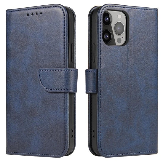 Magnet Case for Samsung S24 Plus with flap and wallet - blue Magnet Case for Samsung S24 Plus with flap and wallet - blue