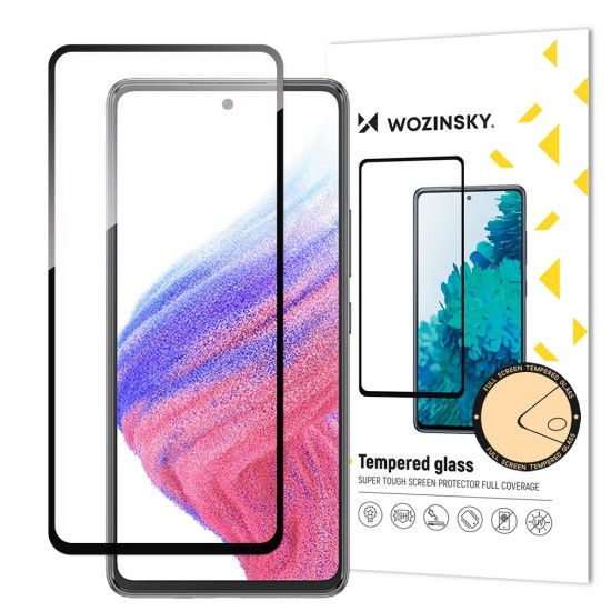 Wozinsky Full Glue Tempered Glass Samsung Galaxy A54 5G 9H Full Screen Tempered Glass with Black Frame Wozinsky Full Glue Tempered Glass Samsung Galaxy A54 5G 9H Full Screen Tempered Glass with Black Frame