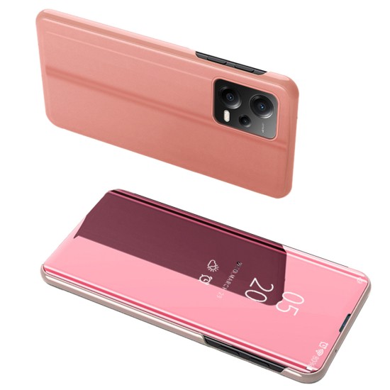 Clear View Case for Xiaomi Redmi Note 12 5G / Poco X5 5G Flip Cover Pink Clear View Case for Xiaomi Redmi Note 12 5G / Poco X5 5G Flip Cover Pink