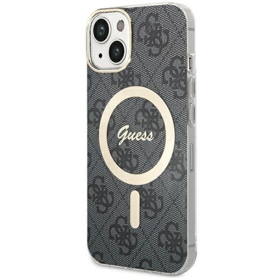 Guess IML 4G MagSafe case for iPhone 15 - black Guess IML 4G MagSafe case for iPhone 15 - black