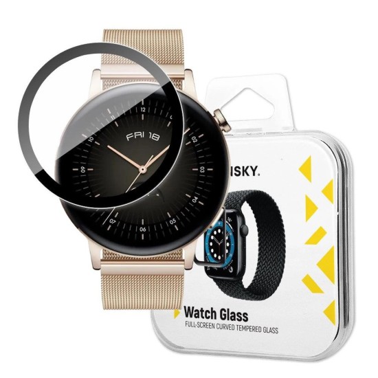 Wozinsky Watch Glass Hybrid Glass for Huawei Watch GT 3 46 mm Black Wozinsky Watch Glass Hybrid Glass for Huawei Watch GT 3 46 mm Black