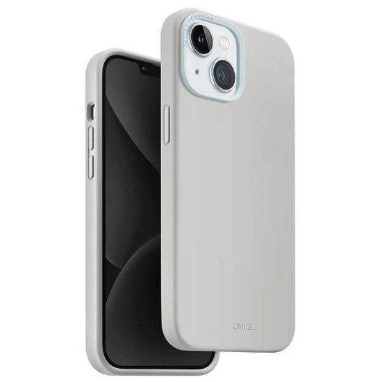 Uniq Lino Hue Magclick Charging case for iPhone 15 - light gray Uniq Lino Hue Magclick Charging case for iPhone 15 - light gray