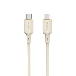 Dudao L7SCC USB-C - USB-C cable 100W 2m - beige