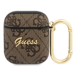 Guess GUA24GSMW AirPods cover brown / brown 4G Script Metal Collection Guess GUA24GSMW AirPods cover brown / brown 4G Script Metal Collection