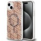 Guess IML GCube MagSafe case for iPhone 15 Plus / 14 Plus - brown Guess IML GCube MagSafe case for iPhone 15 Plus / 14 Plus - brown
