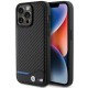BMW Leather Carbon case for iPhone 15 Pro Max - black BMW Leather Carbon case for iPhone 15 Pro Max - black