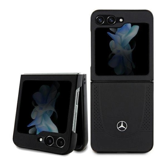 Mercedes Leather Urban case for Samsung Galaxy Z Flip 5 - black Mercedes Leather Urban case for Samsung Galaxy Z Flip 5 - black