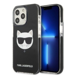 Karl Lagerfeld KLHCP13LTPECK iPhone 13 Pro / 13 6.1" hardcase black/black Choupette Head Karl Lagerfeld KLHCP13LTPECK iPhone 13 Pro / 13 6.1" hardcase black/black Choupette Head